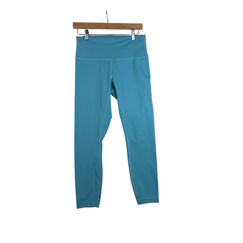 Lululemon Wunder Train High Rise Leggings size 10 Teal Lagoon Blue
